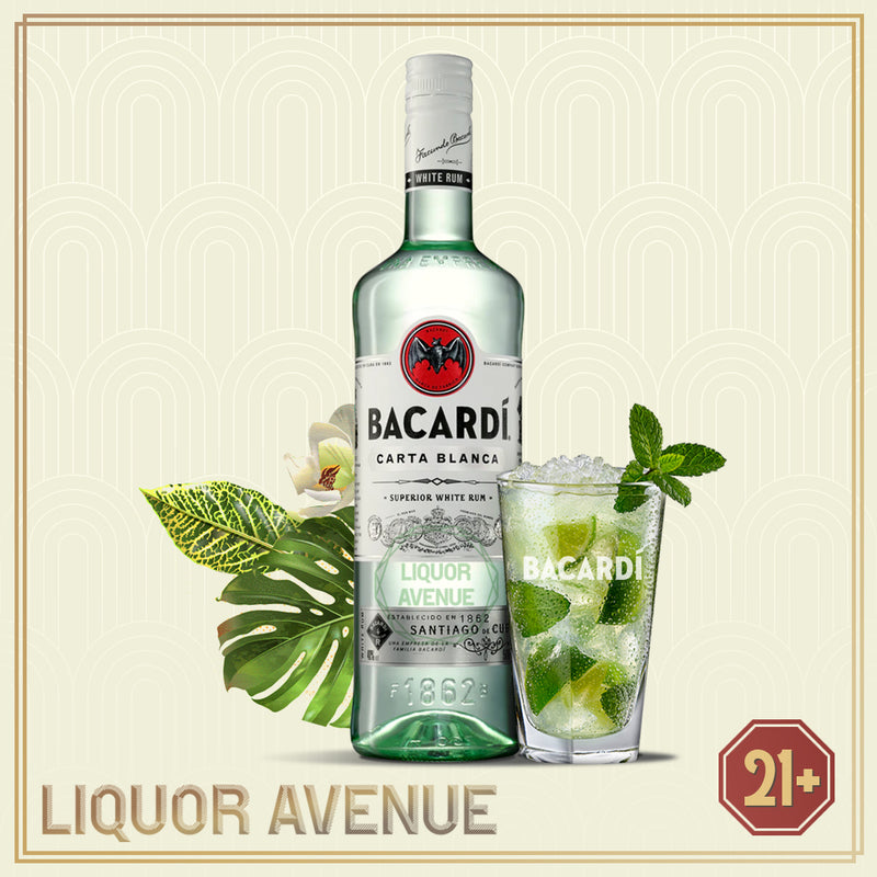 BACARDI Carta Blanca White Rum Local 750ml