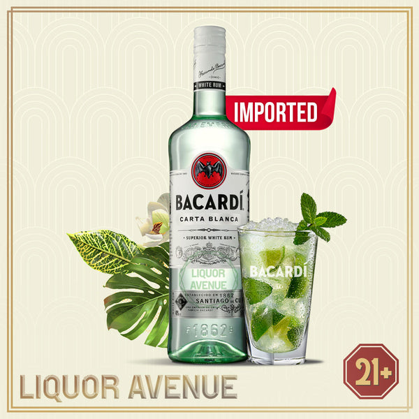 BACARDI Light Carta Blanca Superior White Rum Import 750ml