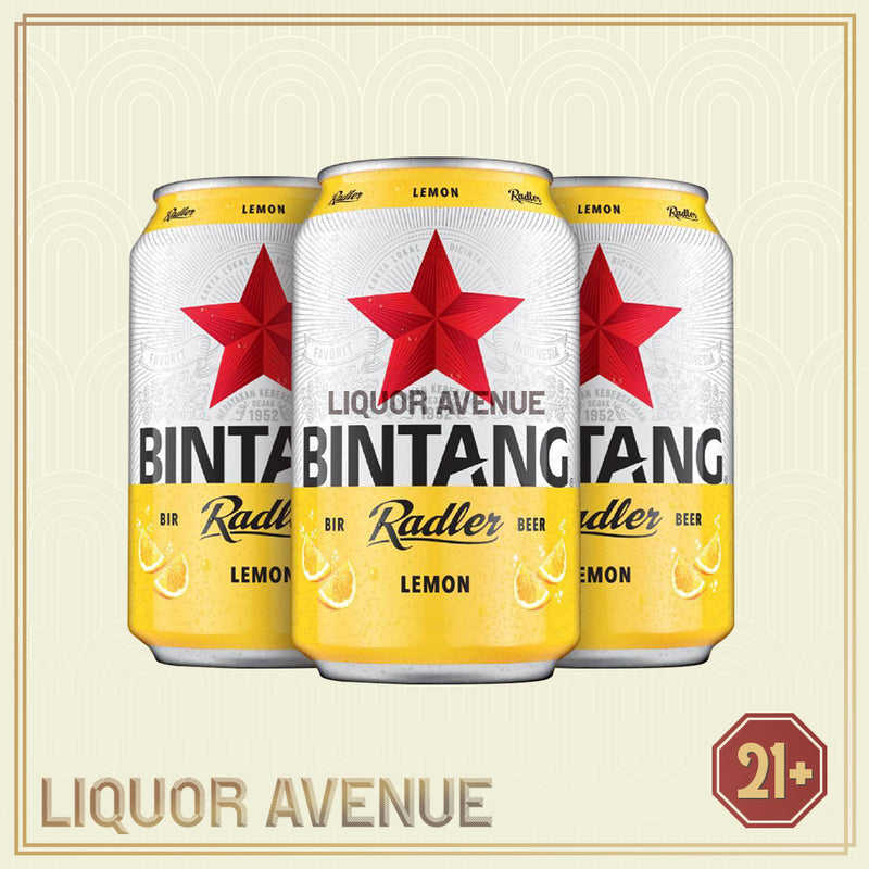 BINTANG Radler Lemon Beer Can Bir 320ml - 3 Kaleng