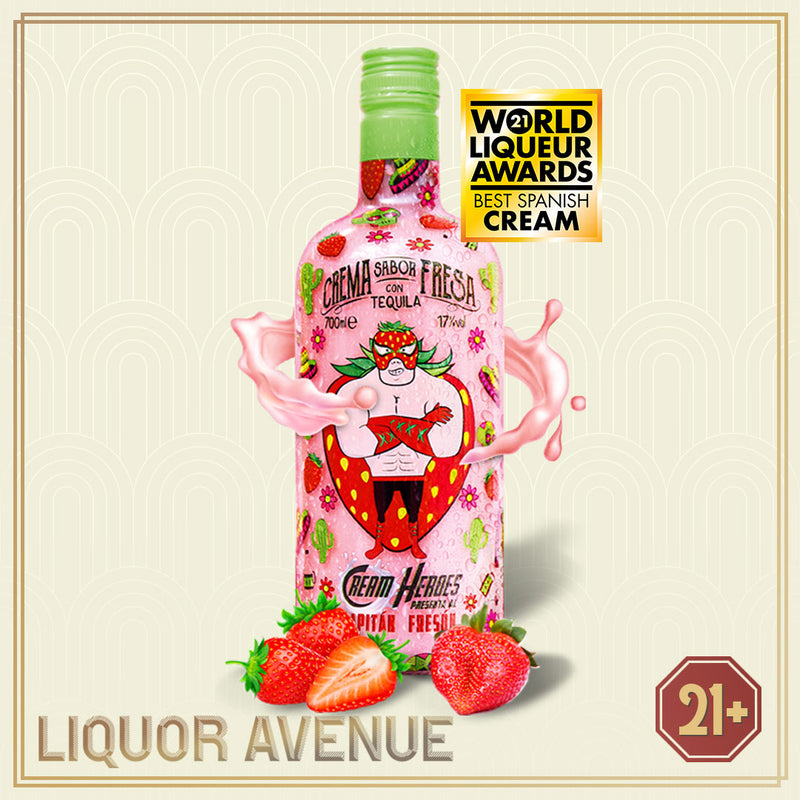 CREAM HEROES Capitan Freson Strawberry Flavour Tequila Cream 700ml