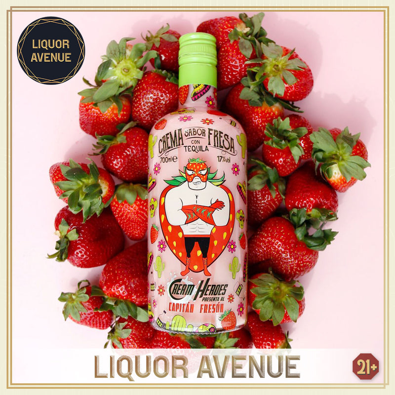 CREAM HEROES Capitan Freson Strawberry Flavour Tequila Cream 700ml