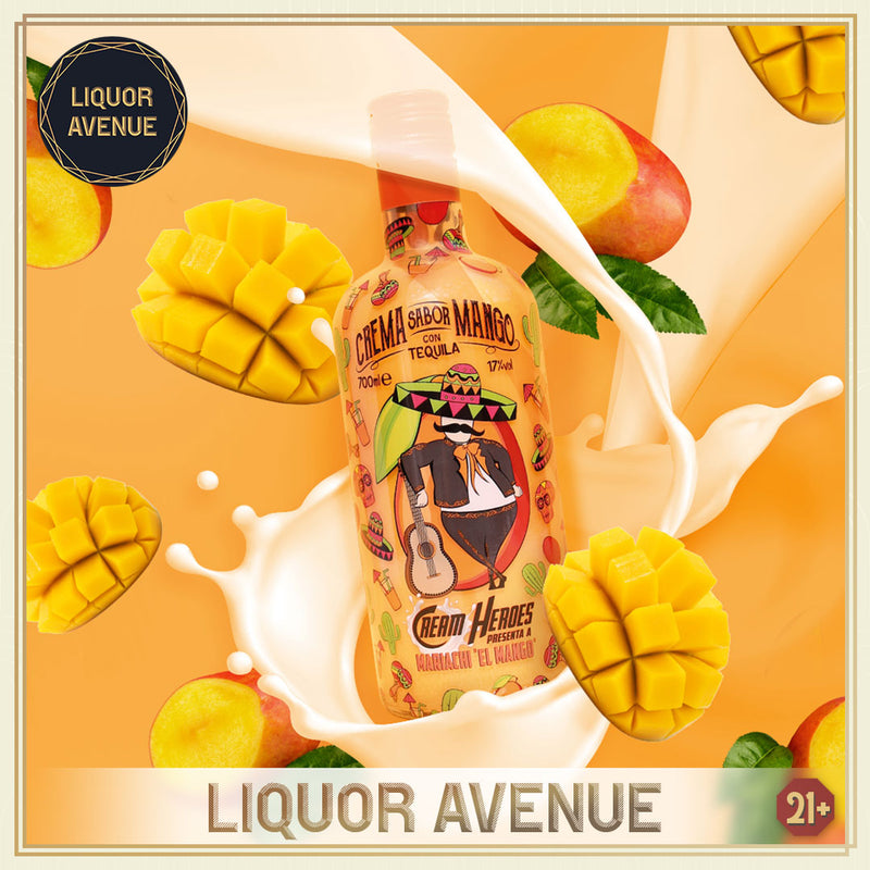 CREAM HEROES Mariachi El Mango Flavour Tequila Cream 700ml