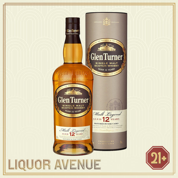 Glen Turner 12 Years Old Single Malt Whisky 700ml