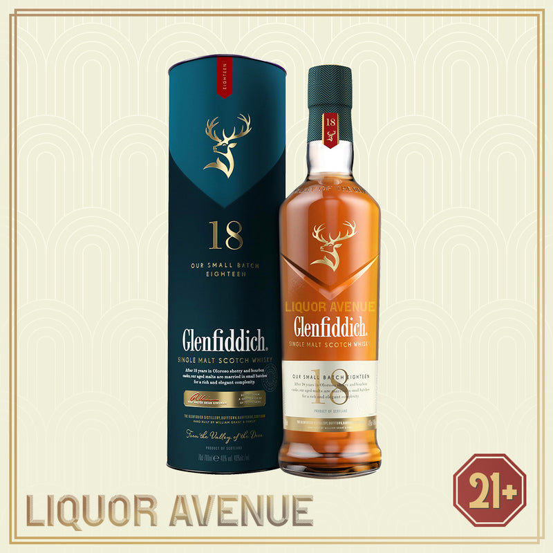 Glenfiddich 18 Year Old Single Malt Scotch Whisky 700ml