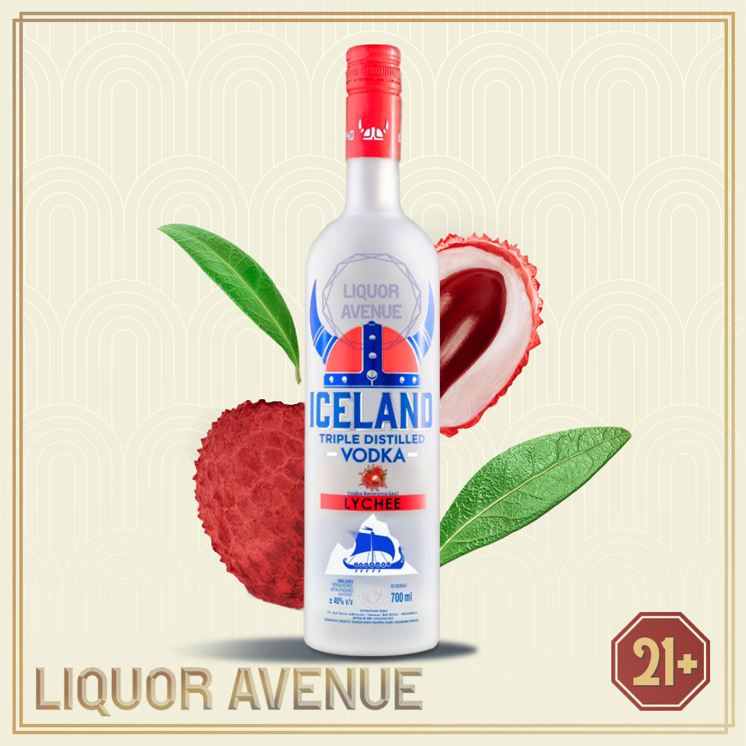 ICELAND Vodka Lychee Leci Triple Distilled 700ml