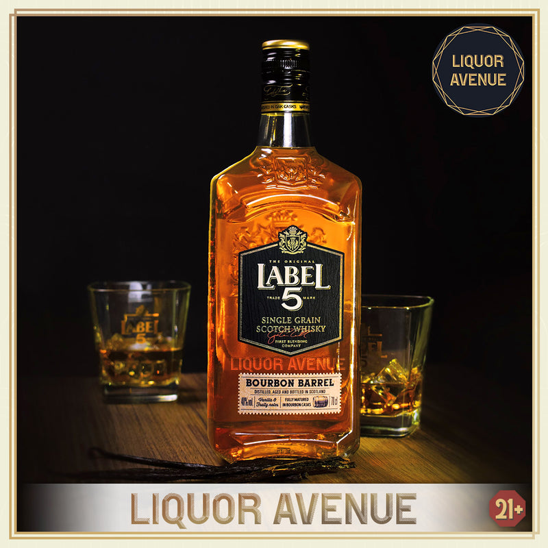 Label 5 Bourbon Barrel Single Grain Scotch Whisky 700ml