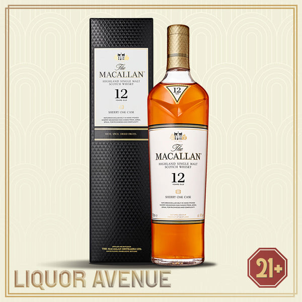 The Macallan 12 Years Old Sherry Oak Single Malt Scotch Whisky 700ml