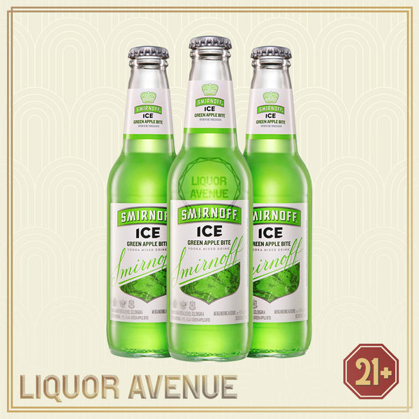 Smirnoff Ice Green Apple Bite 275ml - 3 Botol