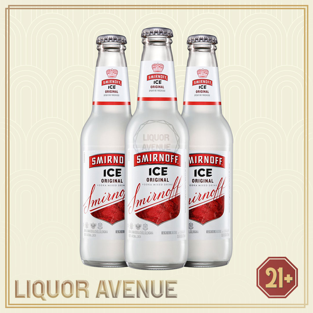 Ninnoff Ice Red Smirnoff Ice Original Red 275ml - 3 Botol
