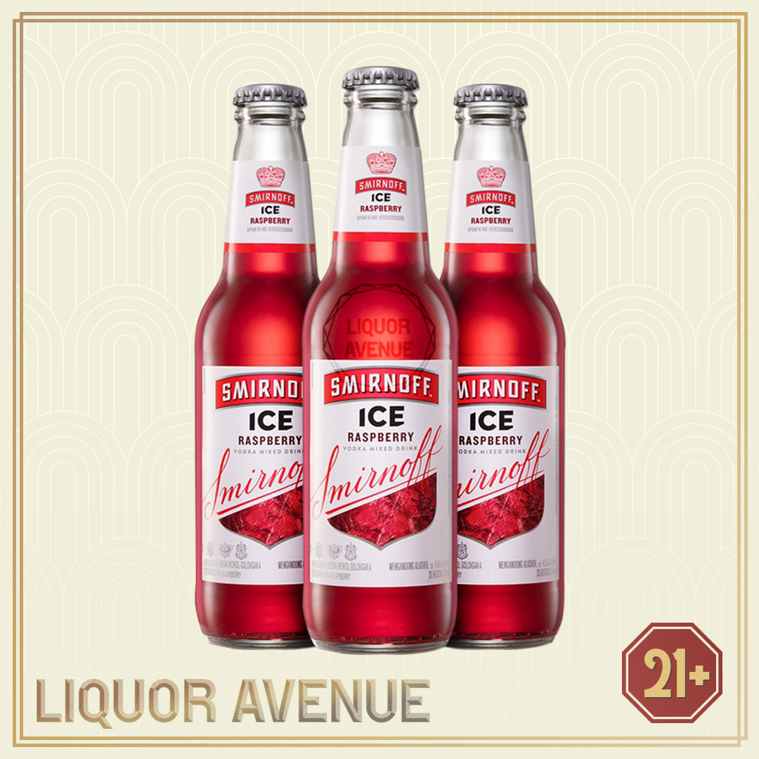 Smiroff Raspberry Ice Smirnoff Ice Raspberry Splash 275ml - 3 Botol