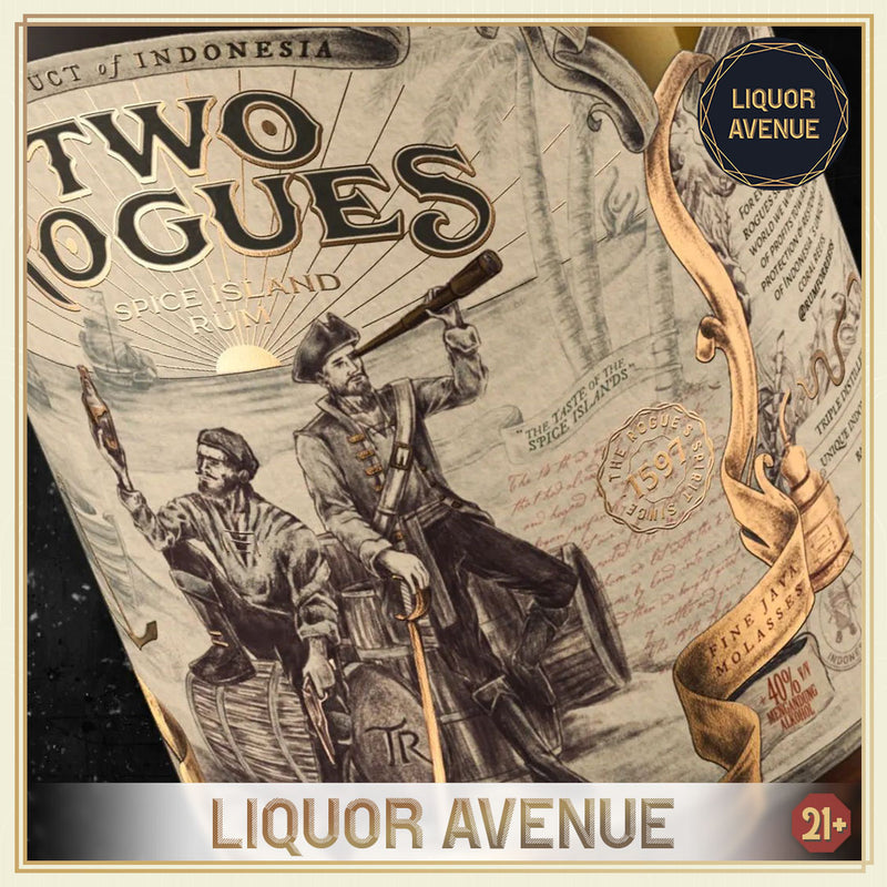 TWO ROGUES Sunrise Spice Island Rum 700ml