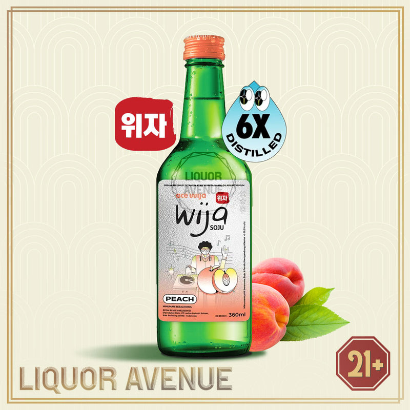 WIJA Soju Peach Six Times Distilled 360ml