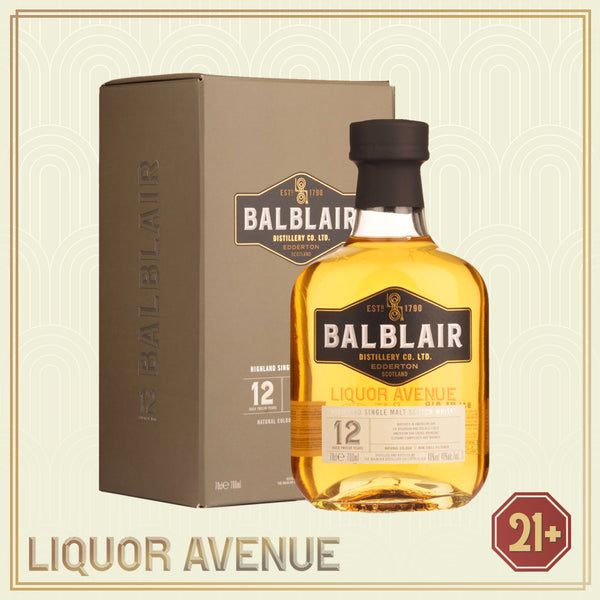 Balblair 12 Year Old Single Malt Scotch Whisky 700ml