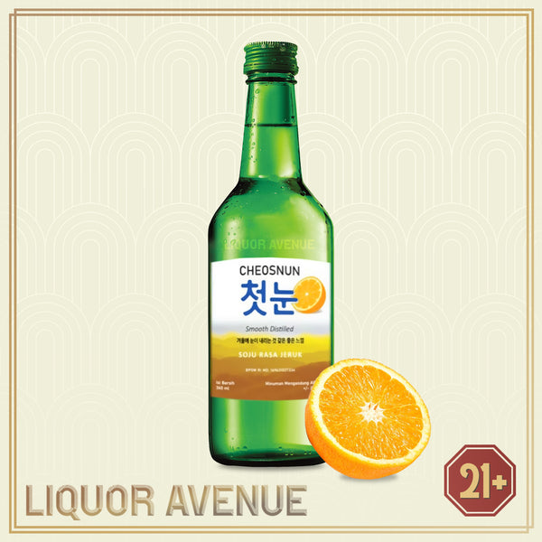 Cheosnun Soju Orange Smooth Distilled 360ml