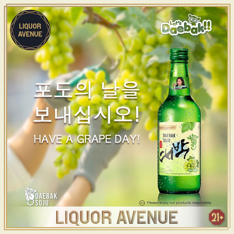 DAEBAK Soju Grape Anggur 360ml