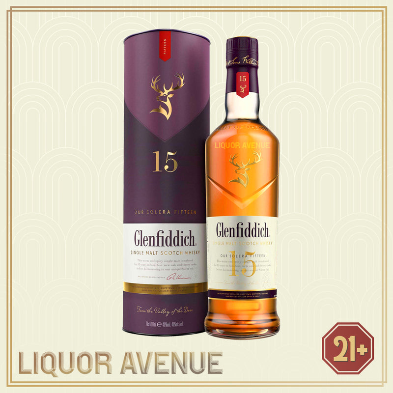 Glenfiddich 15 Years Old Single Malt Scotch Whisky 700ml