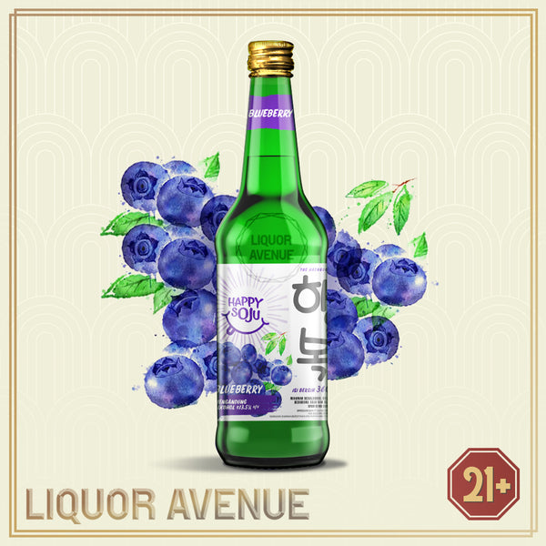 Happy Soju Blueberry 360ml