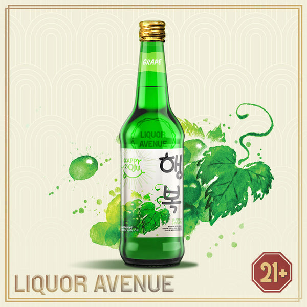 Happy Soju Grape Anggur 360ml