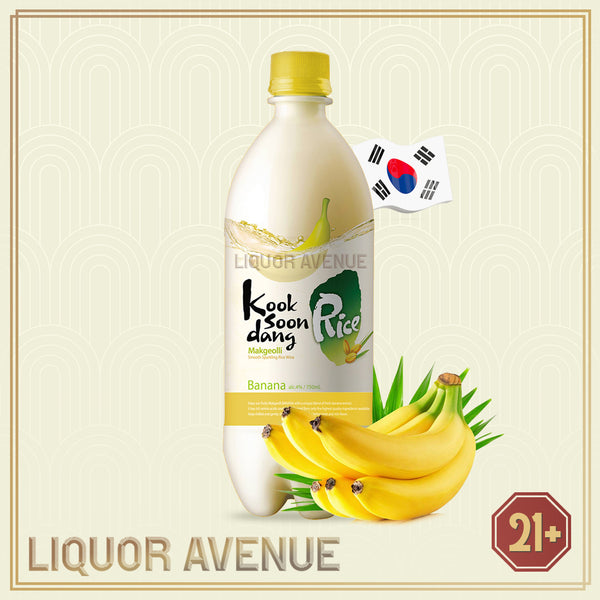 KookSoonDang Makgeolli Banana Smooth Rice Wine Korea 750ml