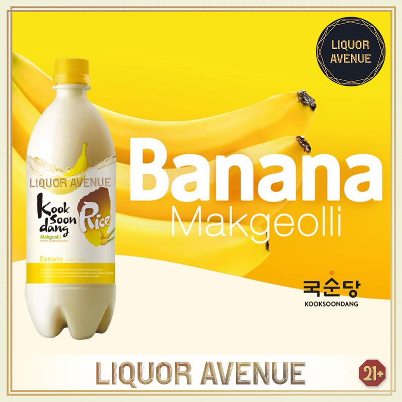 KookSoonDang Makgeolli Banana Smooth Rice Wine Korea 750ml