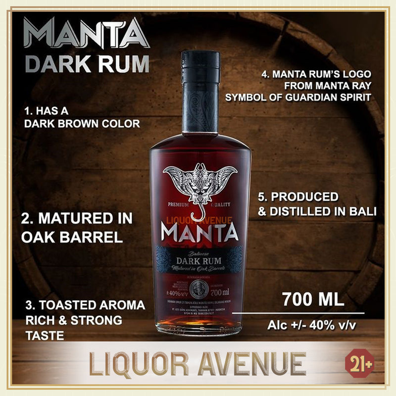 MANTA Dark Rum 700ml