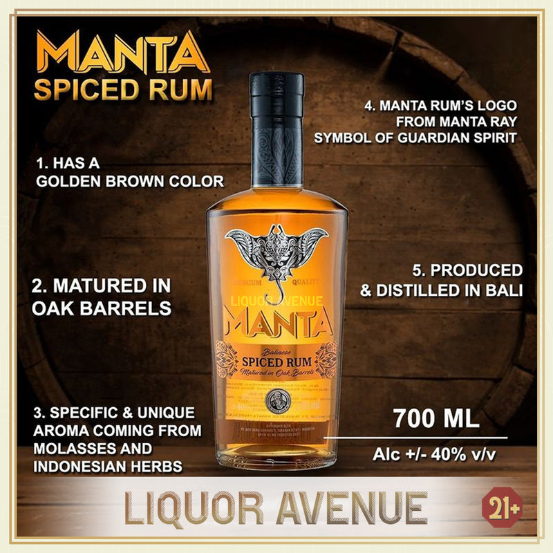 MANTA Spiced Rum 700ml