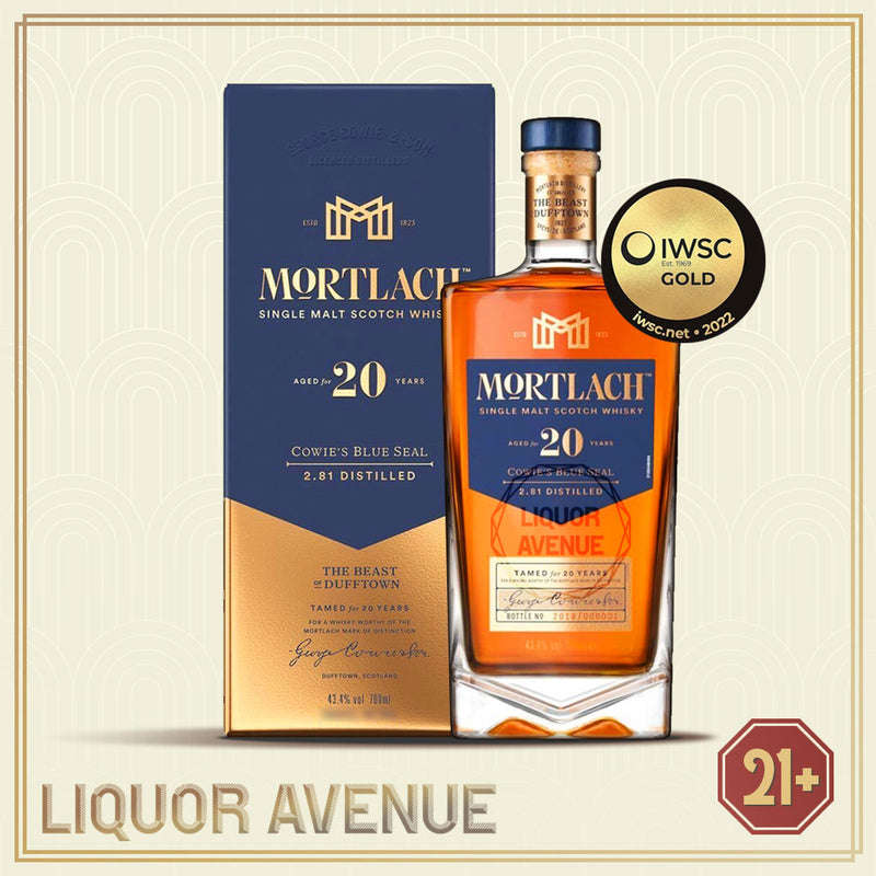 Mortlach 20 Year Old "Cowie's Blue Seal" Single Malt Whisky 750ml