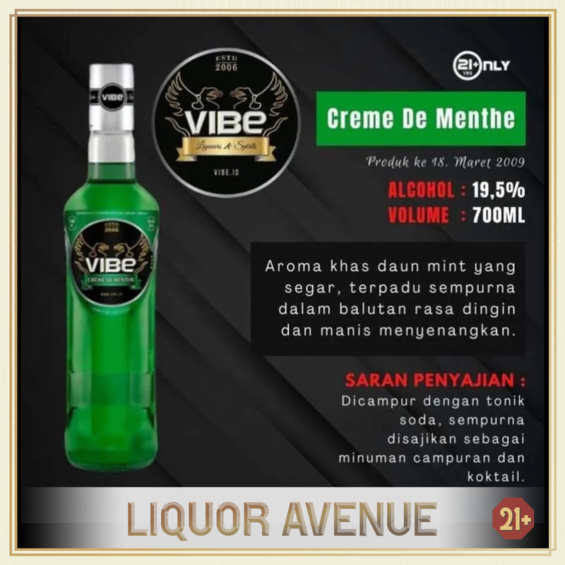 VIBE Creme de Menthe 700ml