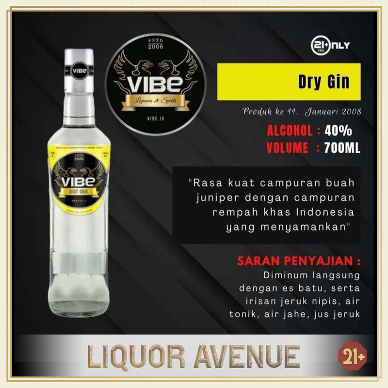 VIBE Dry Gin 700ml