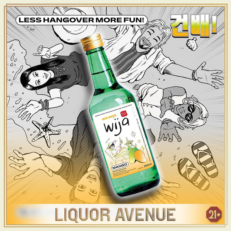 WIJA Soju Mango Mangga Less Hangover 360ml