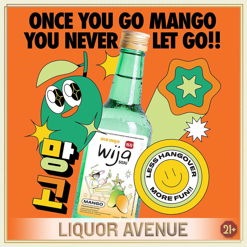 WIJA Soju Mango Mangga Less Hangover 360ml